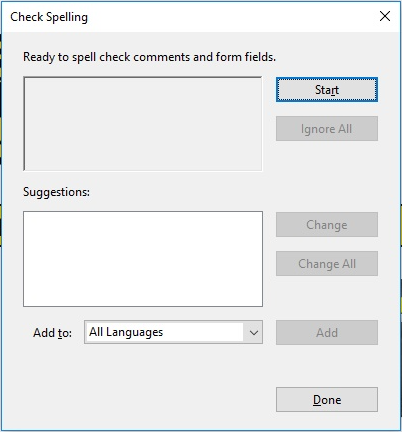 spell check in pdf adobe acrobat