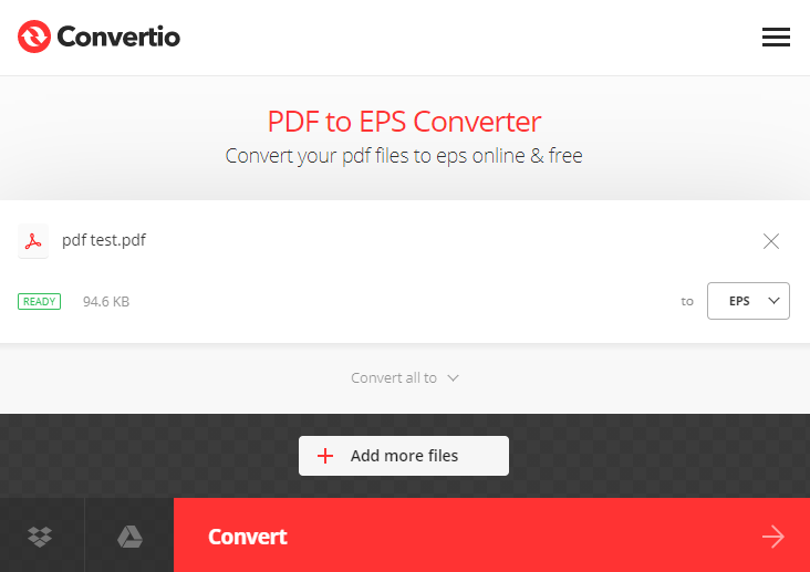 how to convert pdf to eps online