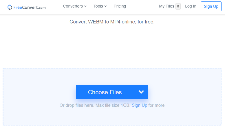 how to convert webm to mp4 with the online converter freeconvert com