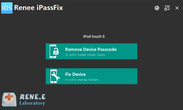unlock ipod passcode with renee ipassfix