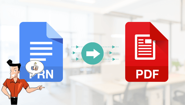how to convert prn to pdf