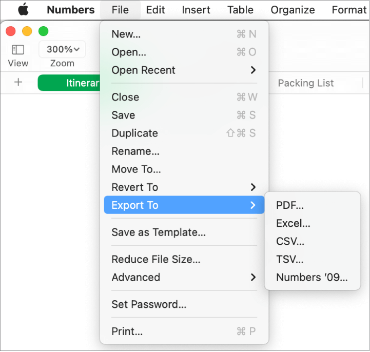 how to convert xls to pdf with numbers