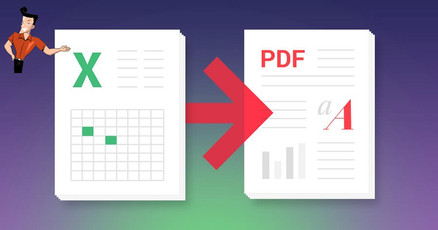 how to convert xls to pdf