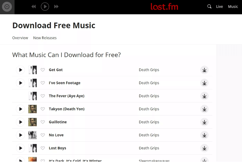 how to download free music legally from lastfm