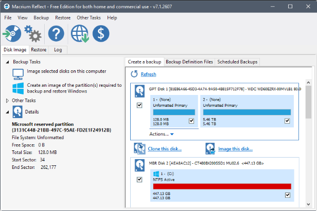 use ssd clone software Macrium Reflect