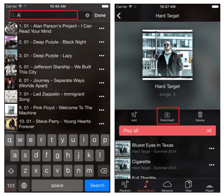 how to download music to iphone with evermusic