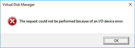 how to fix the i/o device error