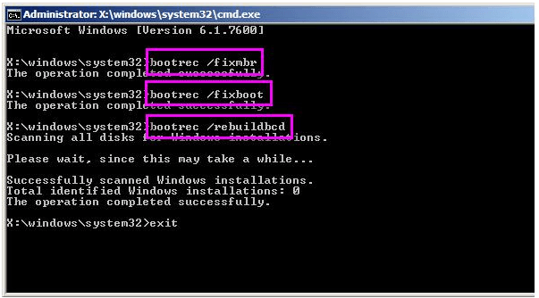 rebuild mbr to fix i/o device error