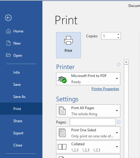 how to make a pdf file with microsoft word