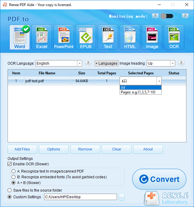 what is pdf and how to select the pdf page range