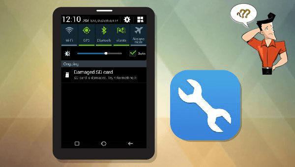 how to fix the corrupted sd card on android