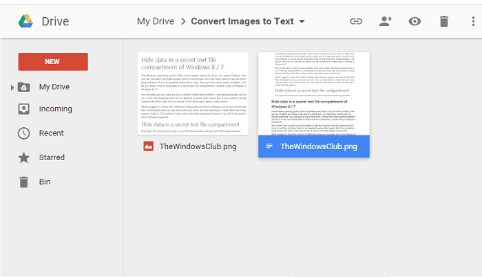how to convert the scanned pdf to text with google docs