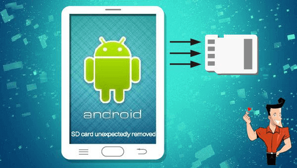 why sd card is unexpectedly removed from android