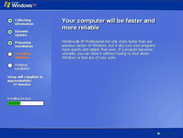 how to install windows xp on a ssd