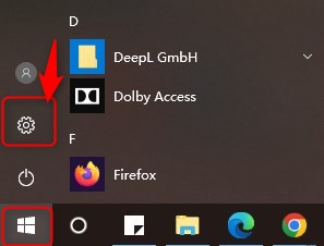 settings in Windows