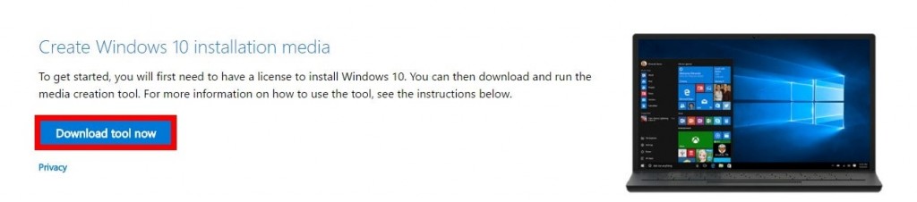 Download Windows 10 Media Creation Tool 