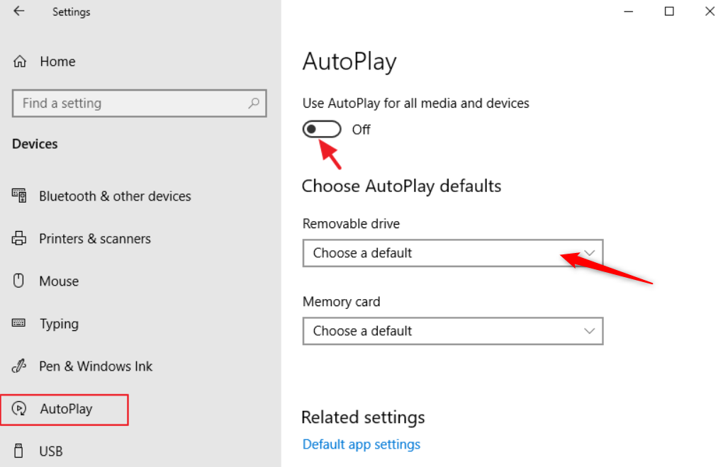 autoplay windows 10