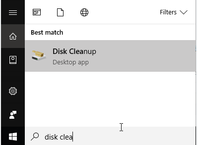 disk cleanup