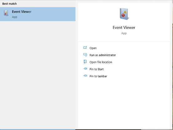 search event viewer