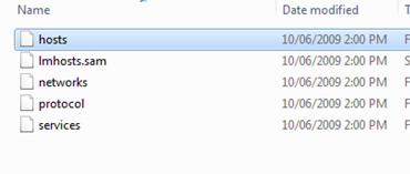 hosts file