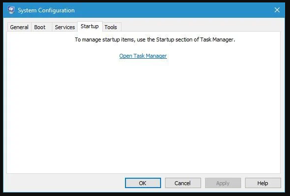 open Task Manager