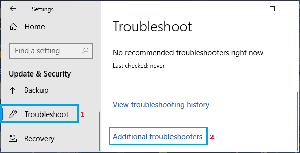 additional troubleshooters windows