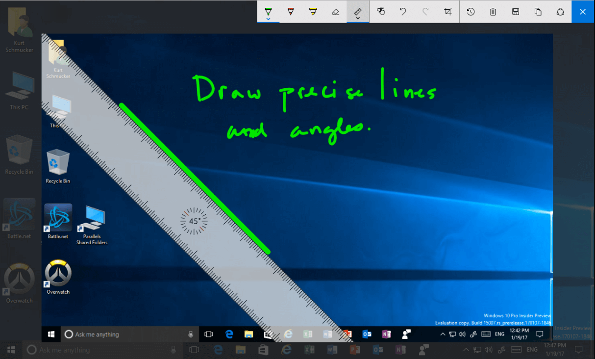 Windows screen sketch