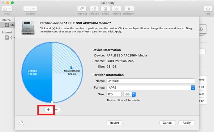 mac new partition