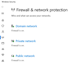 firewall and network protection