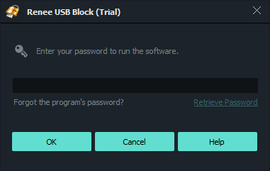 usb block - è necessaria la password per modificare le impostazioni