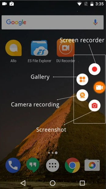 Android screen recording
