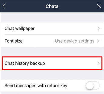chat history backup