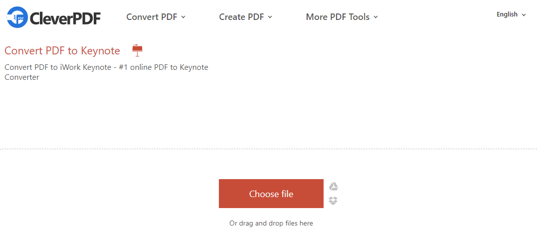 convert PDF on cleverpdf