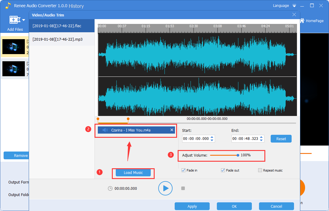 audio tools convert mix, adjust volume