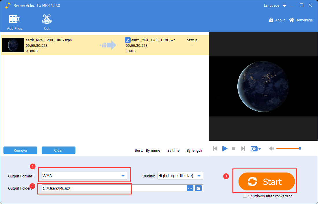 audio tools video to mp3 convert