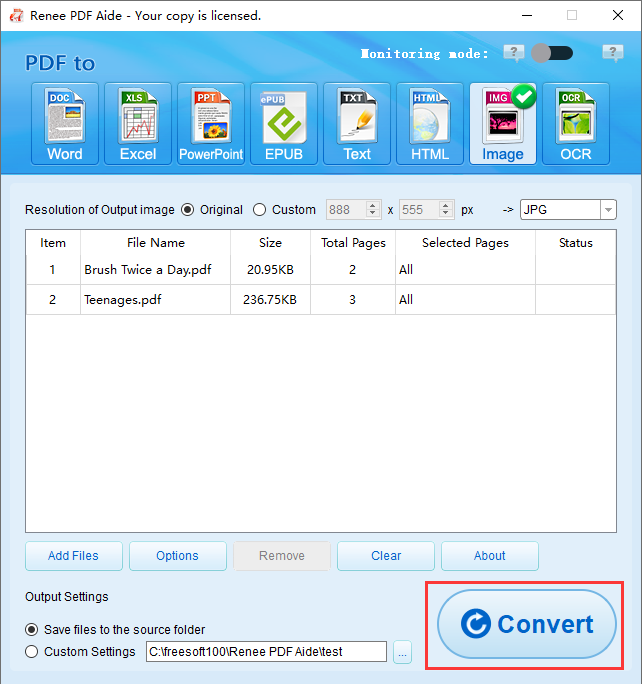 convert pdf 2 jpg/image convert
