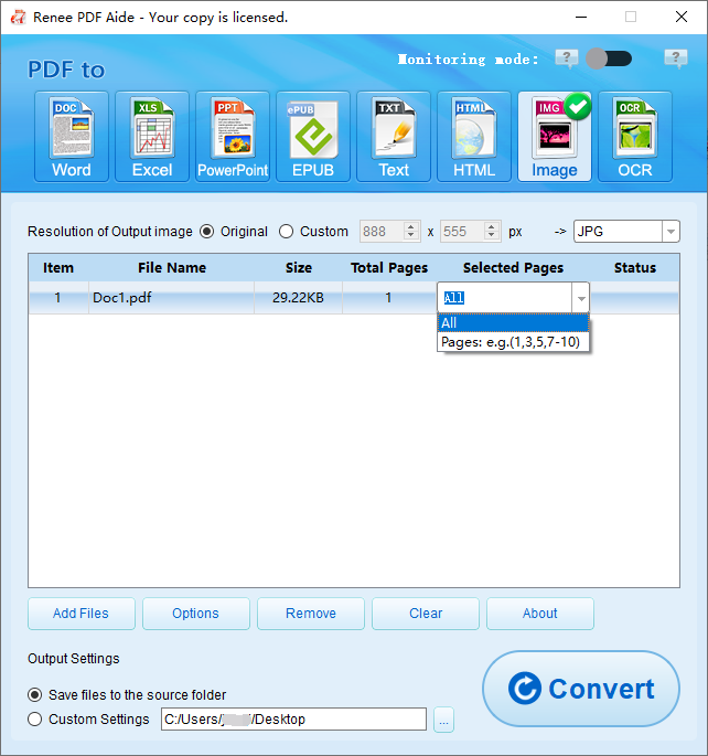 pdf2image select Page