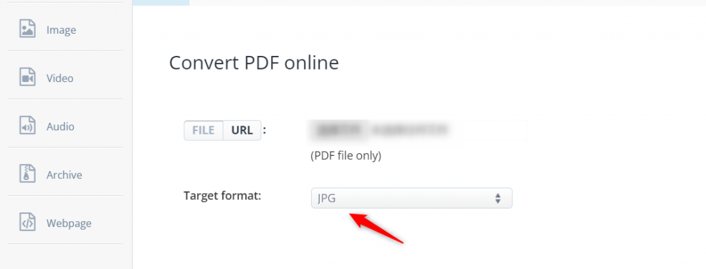 ACONVERT PDF to JPG