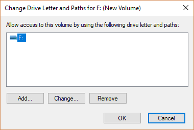add a drive letter