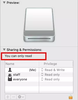 Mobile hard disk read-only