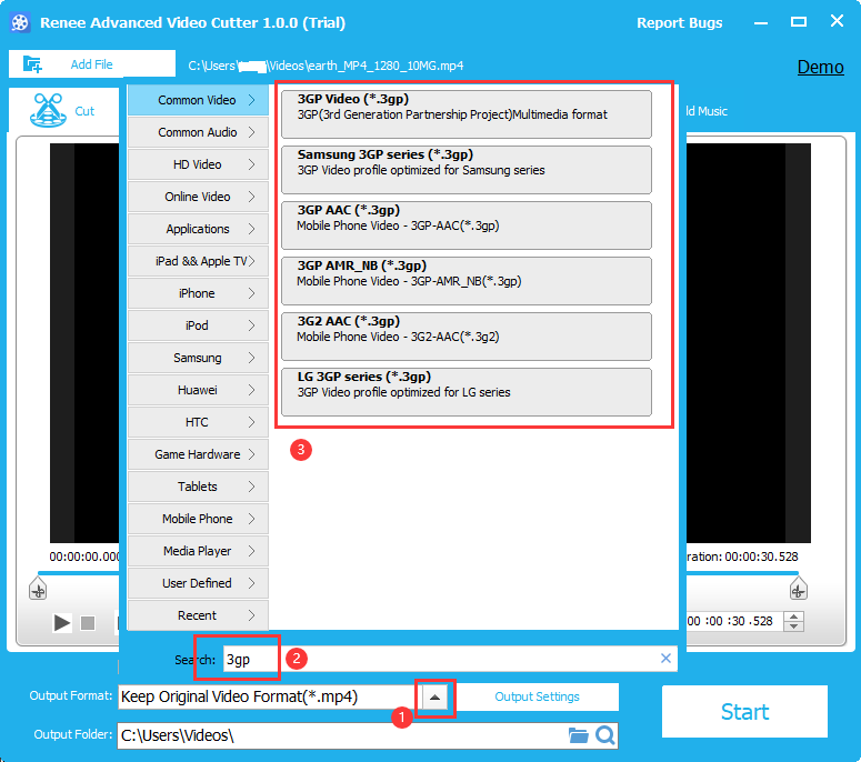 Esportazione dei file video convertiti