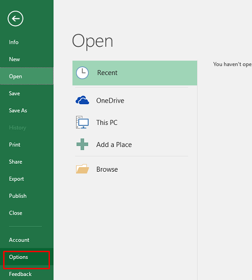 recover from autorecover file location excel