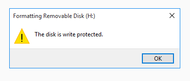 This disk is write protected