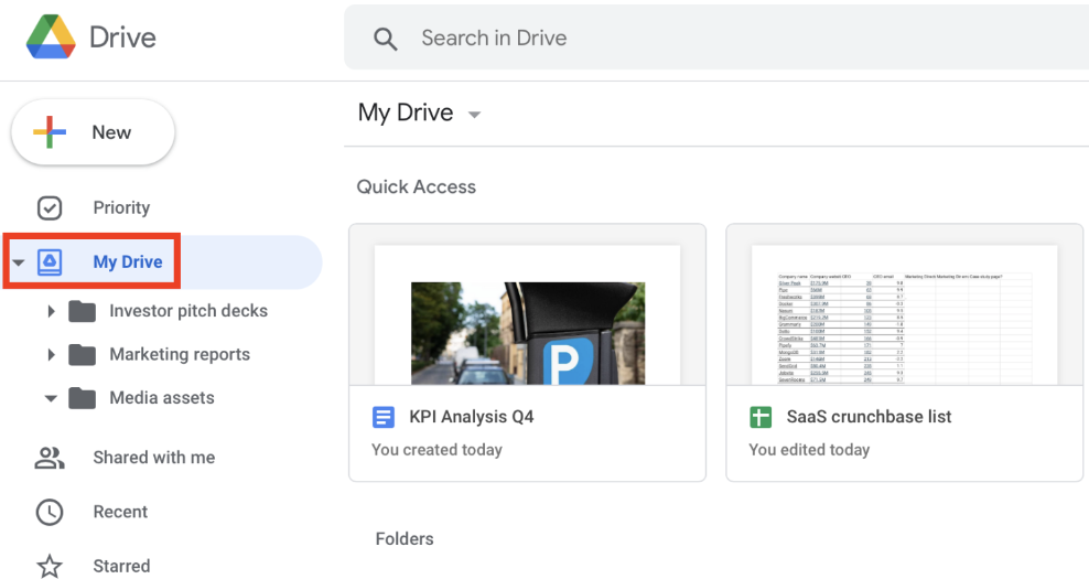 google drive my drive