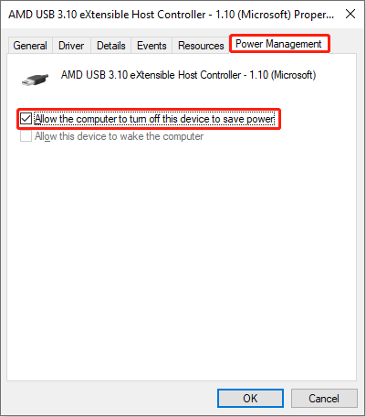 USB host device manager