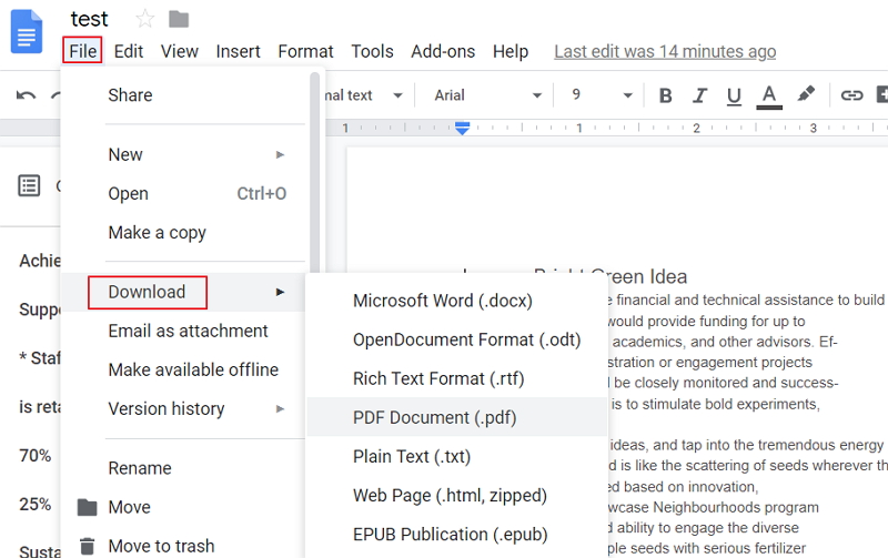Use Google Docs to convert images to text