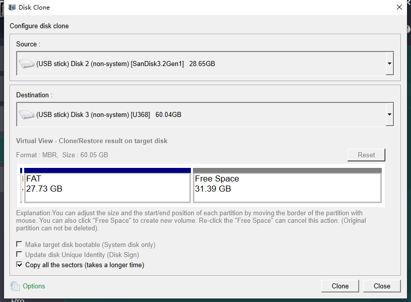Renee Becca select copy all sector