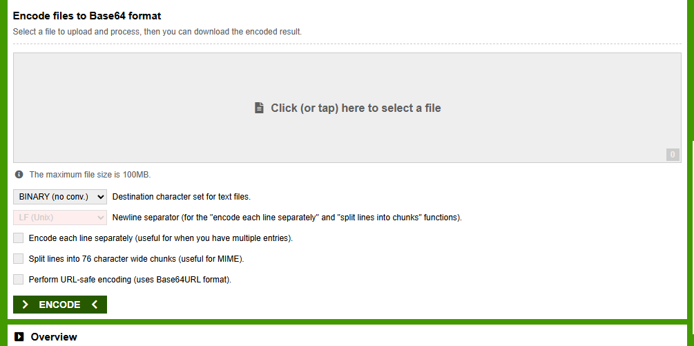 Base64Encode.org encode pdf to base64