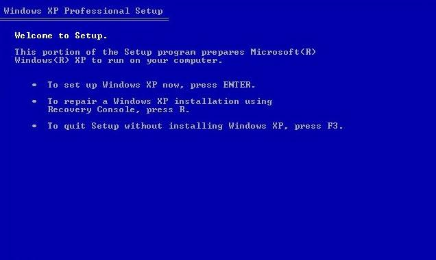 Windows XP Recovery Console