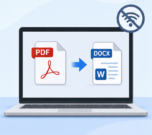تحويل PDF إلى DOCX بدون نت